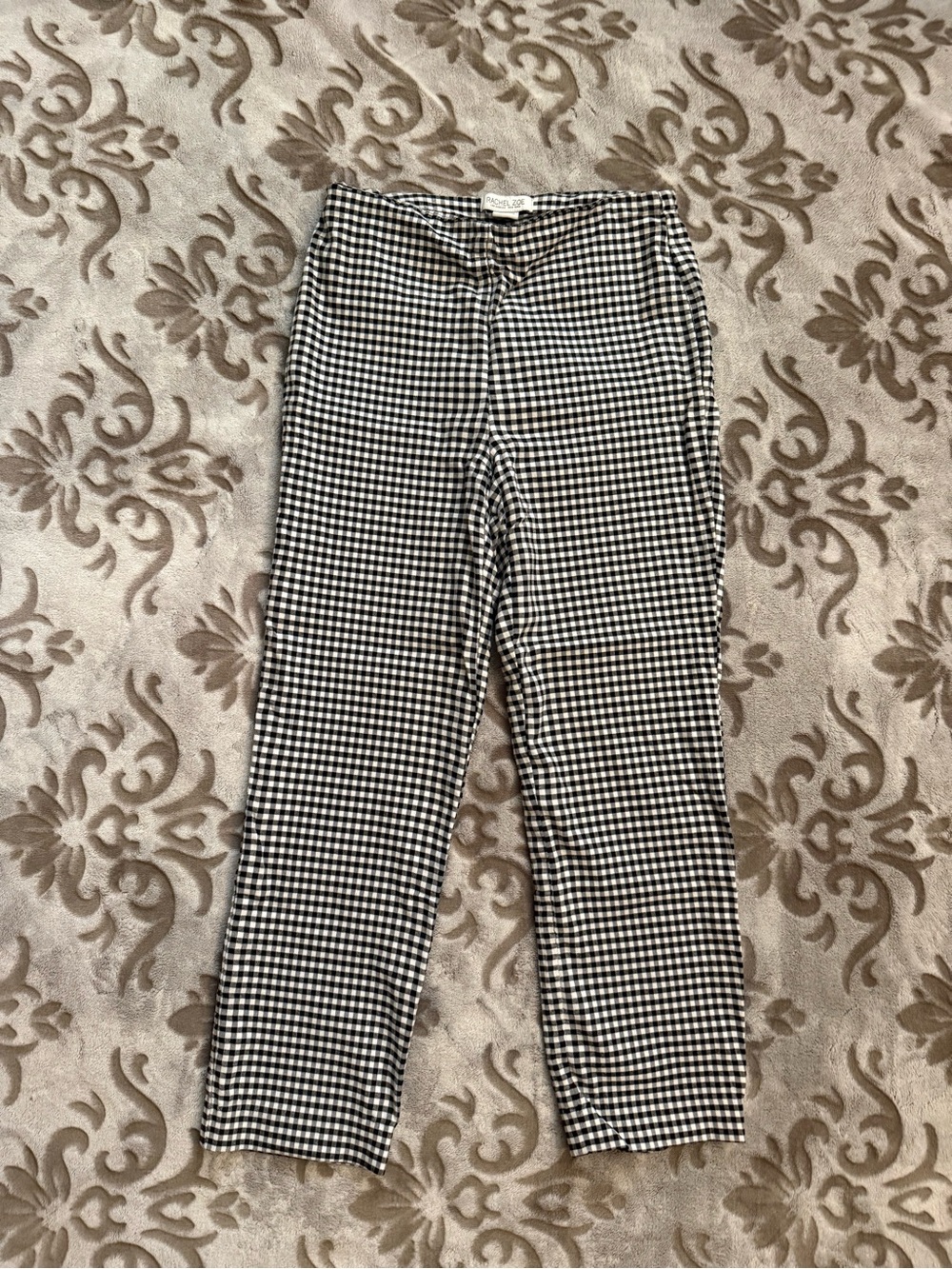 Rachel Zoe Black and White Gingham Pants